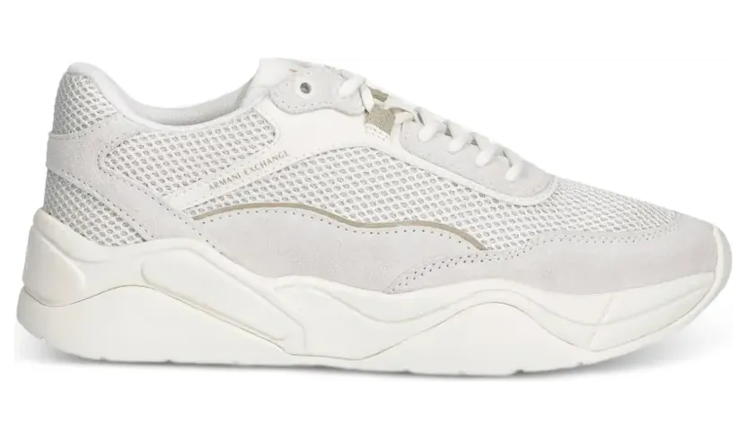 Armani Exchange Sneakers mit Mesh-Einsätzen – Nude (XW002805AF2)
