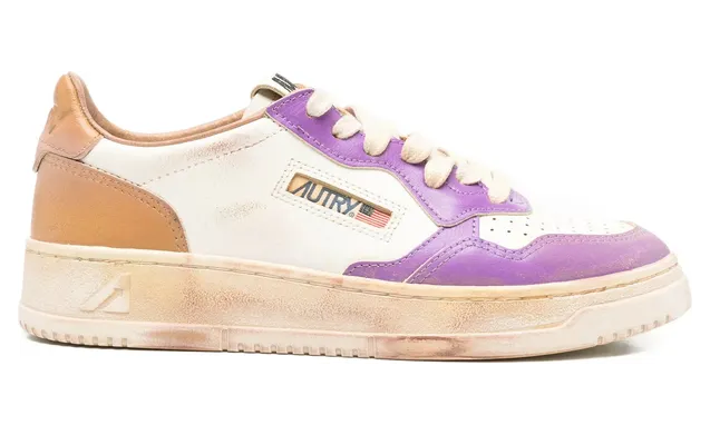 Autry Medalist Low Super Vintage “White/Purple” (AVLW SV59)