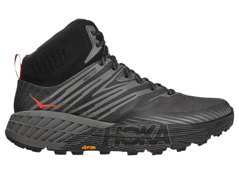 Hoka One One Speedgoat Mid Gore-Tex 2 Black Grey Red (1106532-ADGG)