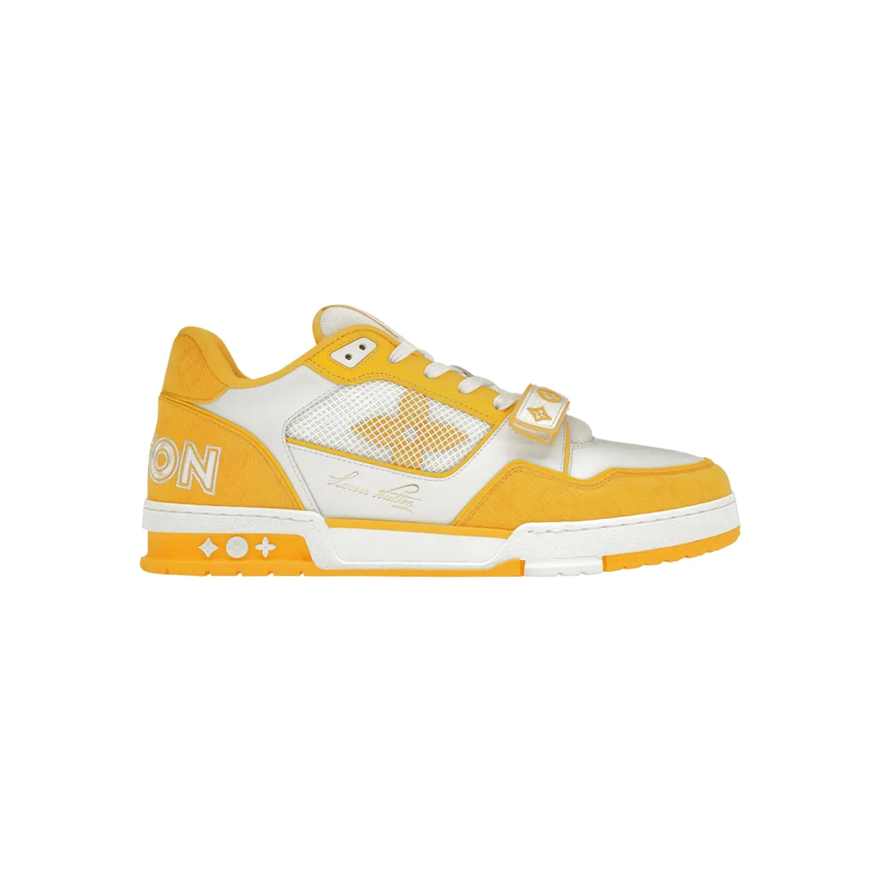 Louis Vuitton Trainer Monogram Denim Yellow (1A9ZBI)