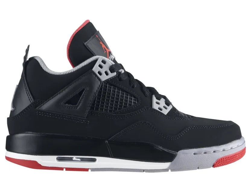 Air Jordan 4 Retro GS Black Fire Red (408452-089)