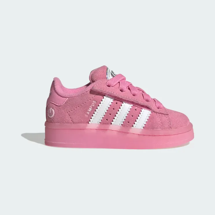 adidas Campus 00s Led Lights Comfort Closure Elastic Lace Shoes Kids “Bliss Pink / Cloud White / Clear Pink” (JS1283)