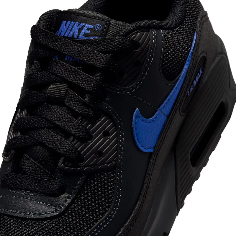Nike Air Max 90 Black/Dark Smoke Grey/Racer Blue (IQ0098-008)