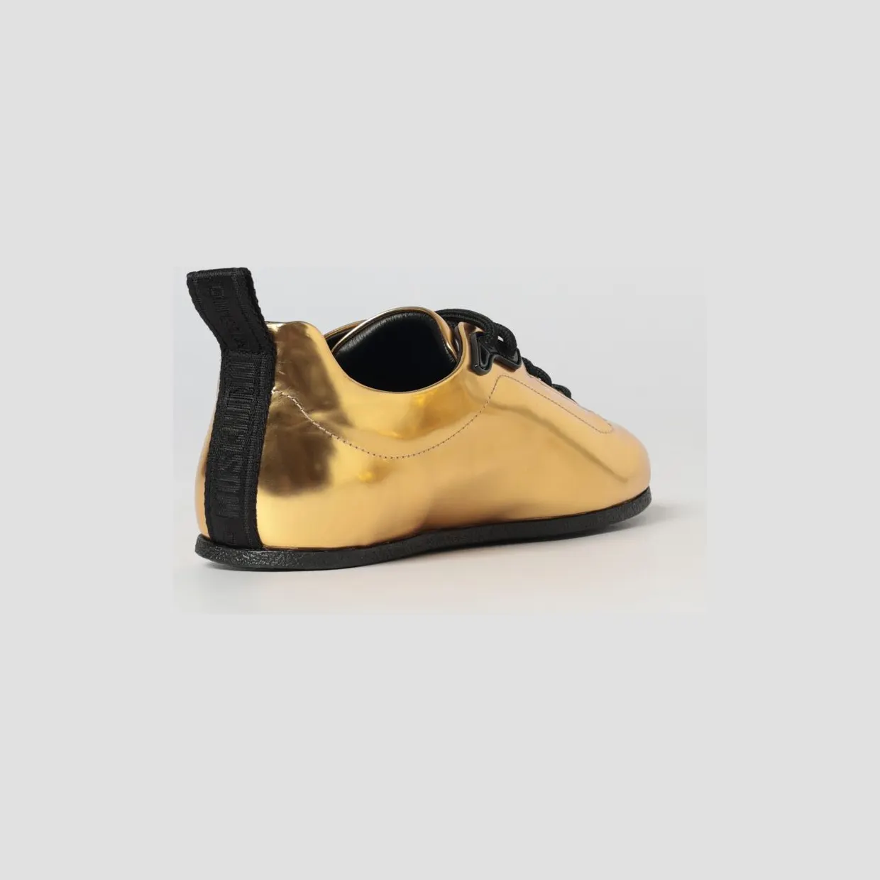 Moschino ’s Laminated Leather Sneakers Gold (MB15101G0OGI0) (2)