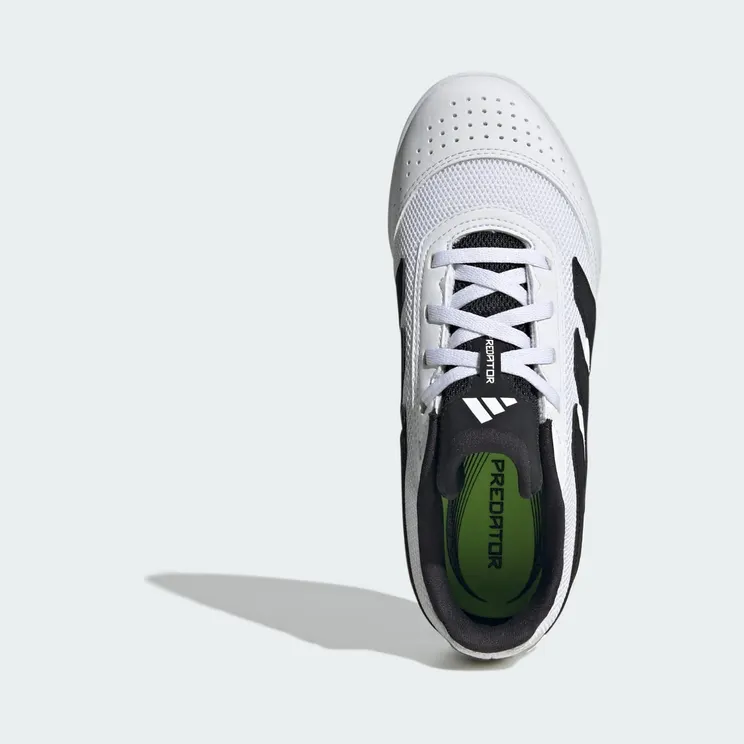adidas Predator Club Indoor Sala Boots Kids “Cloud White / Core Black / Lucid Lemon” (JR7026)