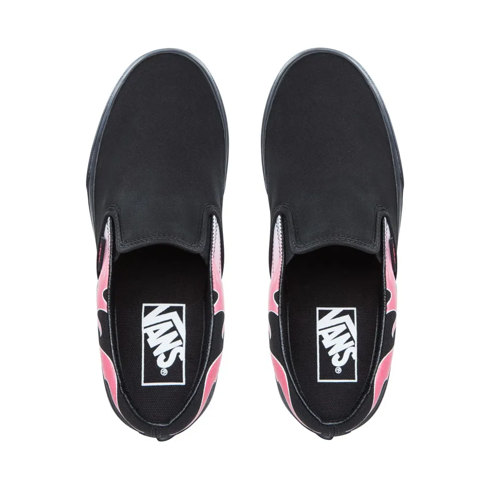 Vans Slip-On Flame Neon Pink Black Black/Neon Pink (VN0A38F7QCX)