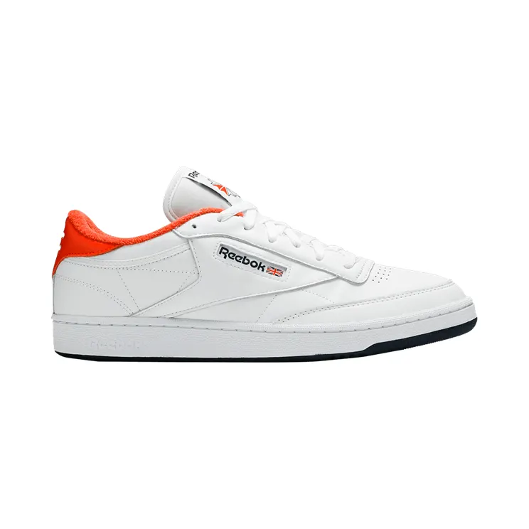 Reebok Club C 85 Eric Emanuel White Orange Navy White/Energy Orange-Collegiate Navy (Other Brands Reebok)