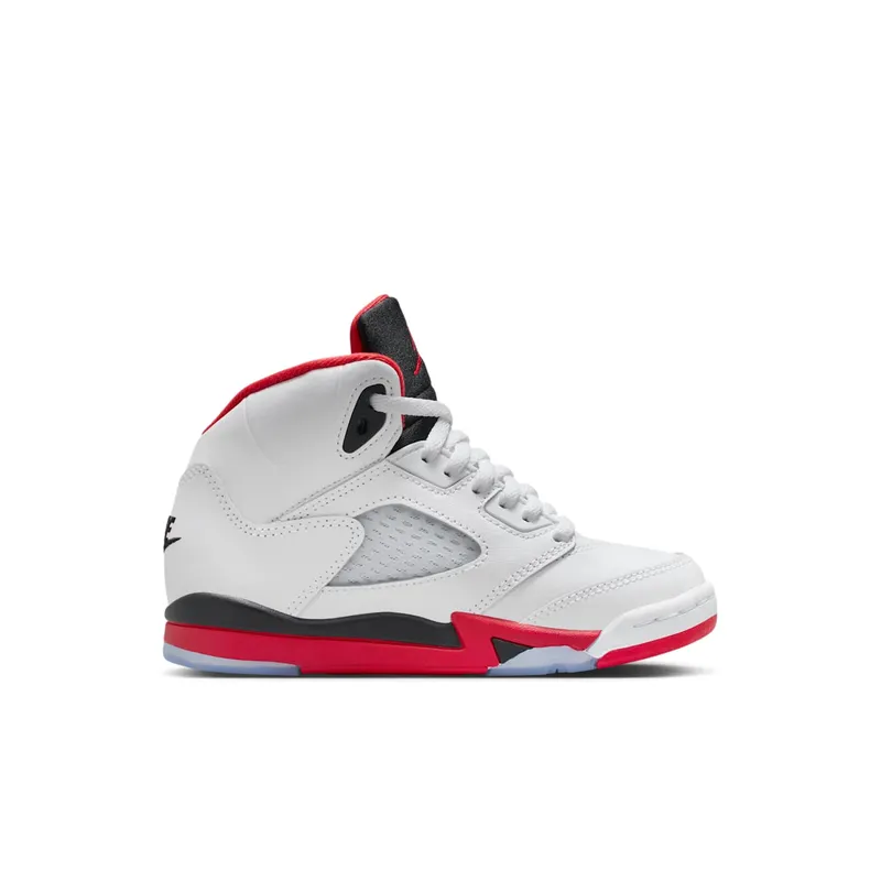 Air Jordan 5 PS “Fire Red – Black Tongue (2025)” (HQ7979-101)