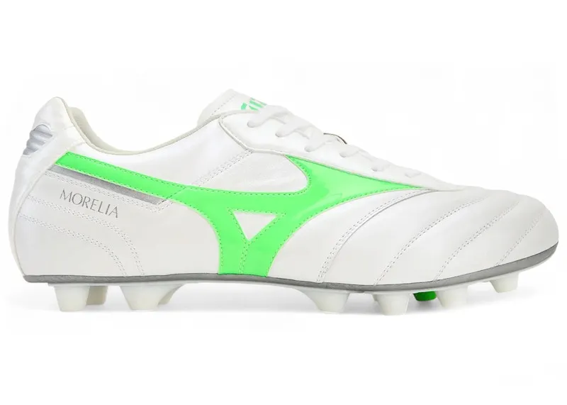 Mizuno Morelia II Elite MD White Neon Green Galaxy Silver (P1GA251237)