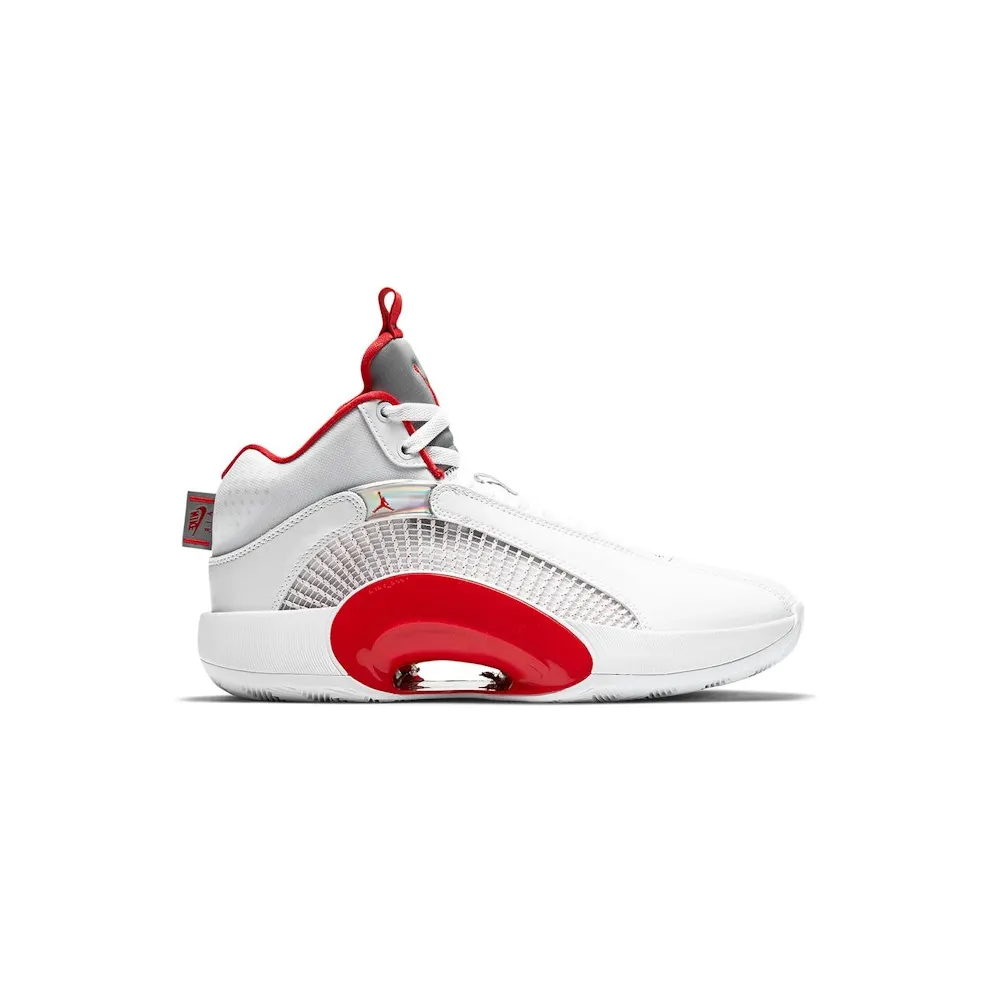 Jordan XXXV Fire Red (White Sole)