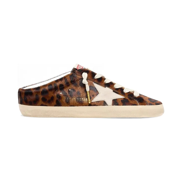 Golden Goose Super-Star Sabot Beige Brown Leopard Cream (GWF00110.F008679.55800)