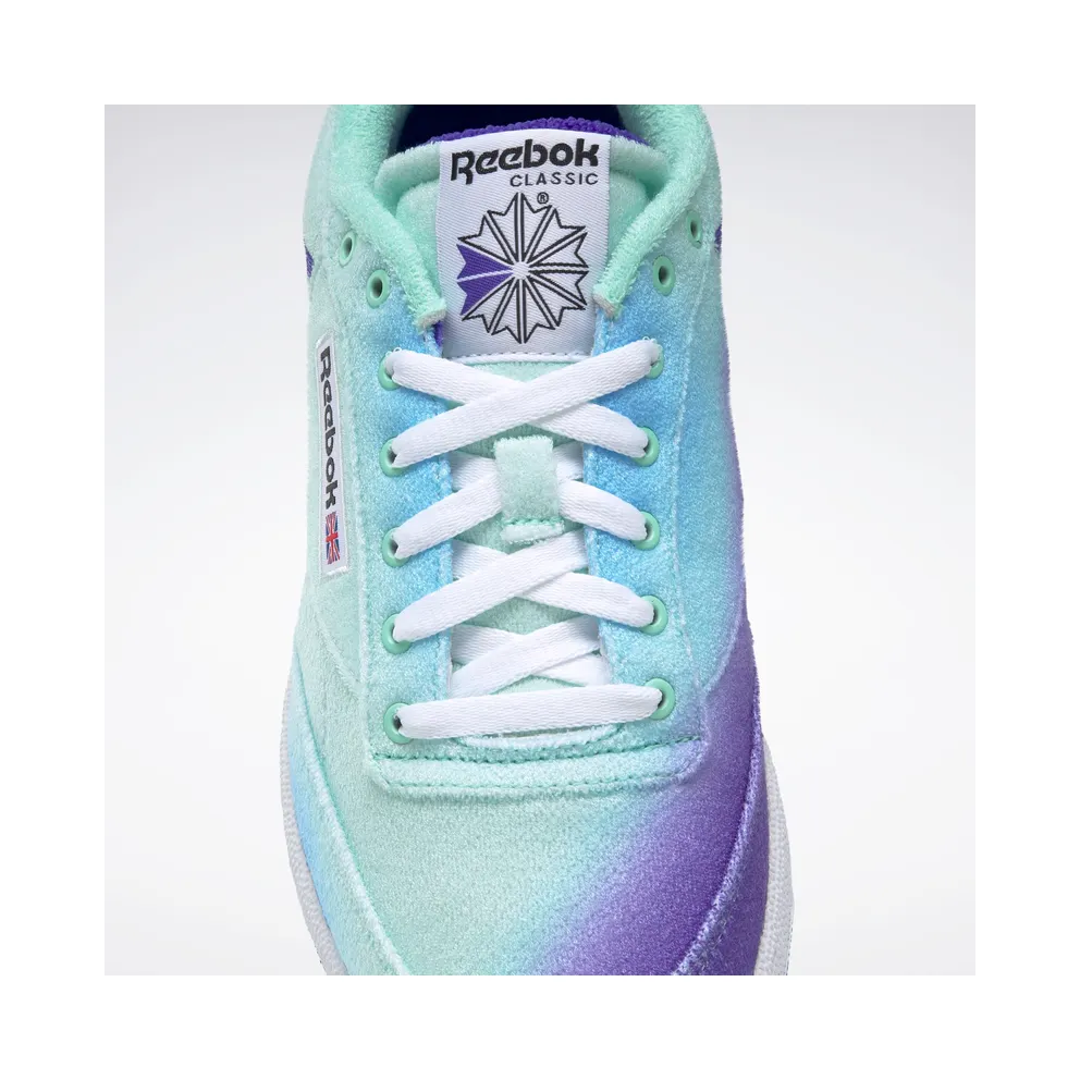 Reebok Daniel Moon Club C 85 Shoes Hint Mint / Forest Green / Solar Purple