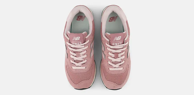 New Balance 574 Alpha Pink/ 102 White (W57424E)