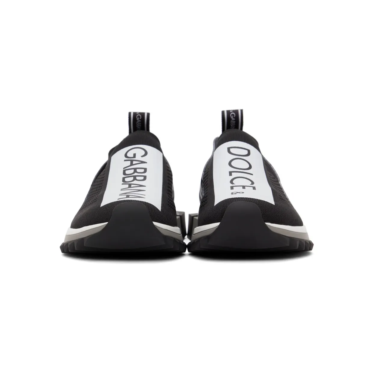 Dolce & Gabbana Black & White Sorrento Sneakers (CS1713 AH677) (2)