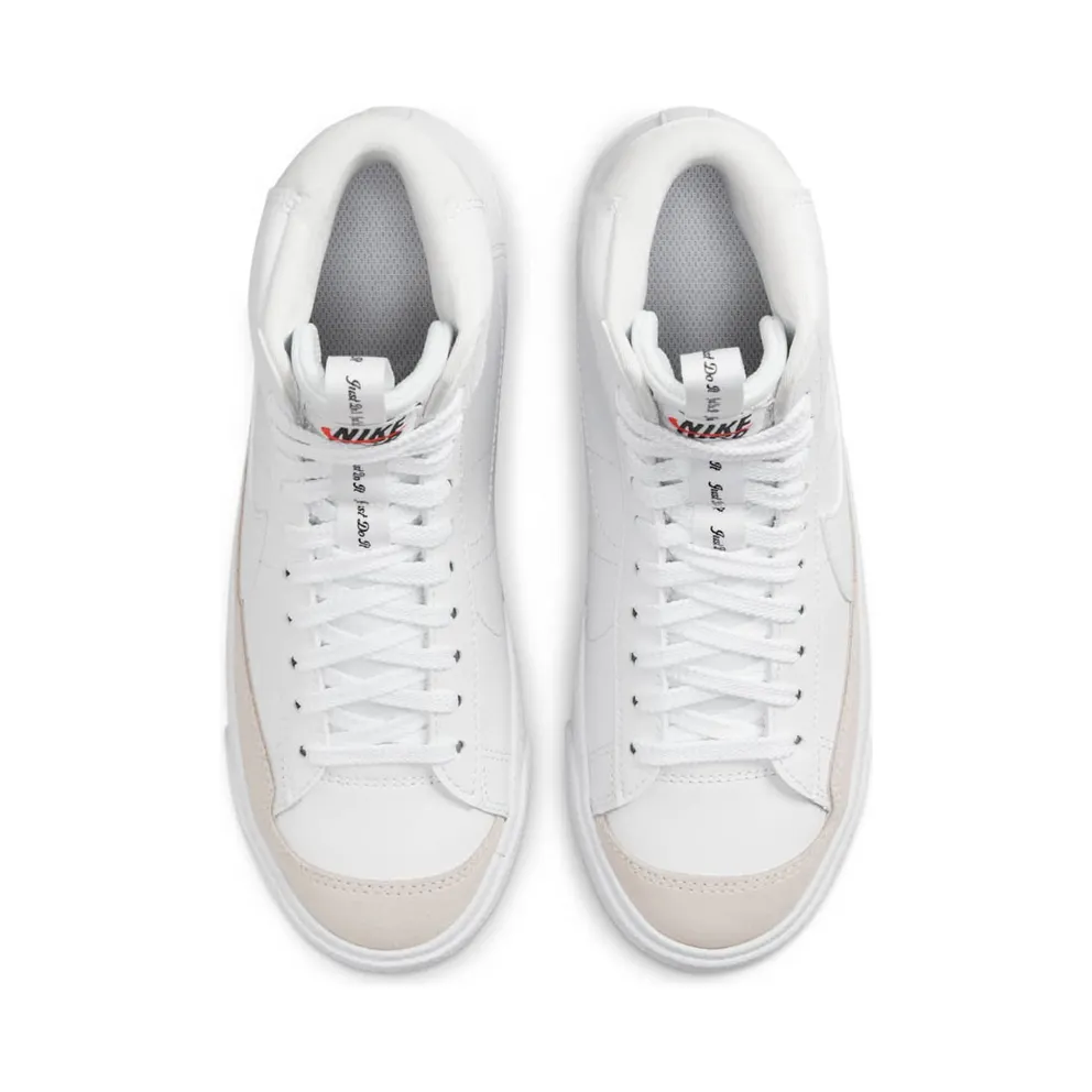 Nike Blazer Mid 77 SE White White Black White (GS) (DH8640-102)