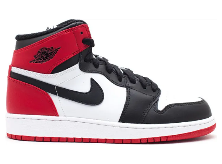 Air Jordan 1 Retro High GS Black Toe (575441-184)