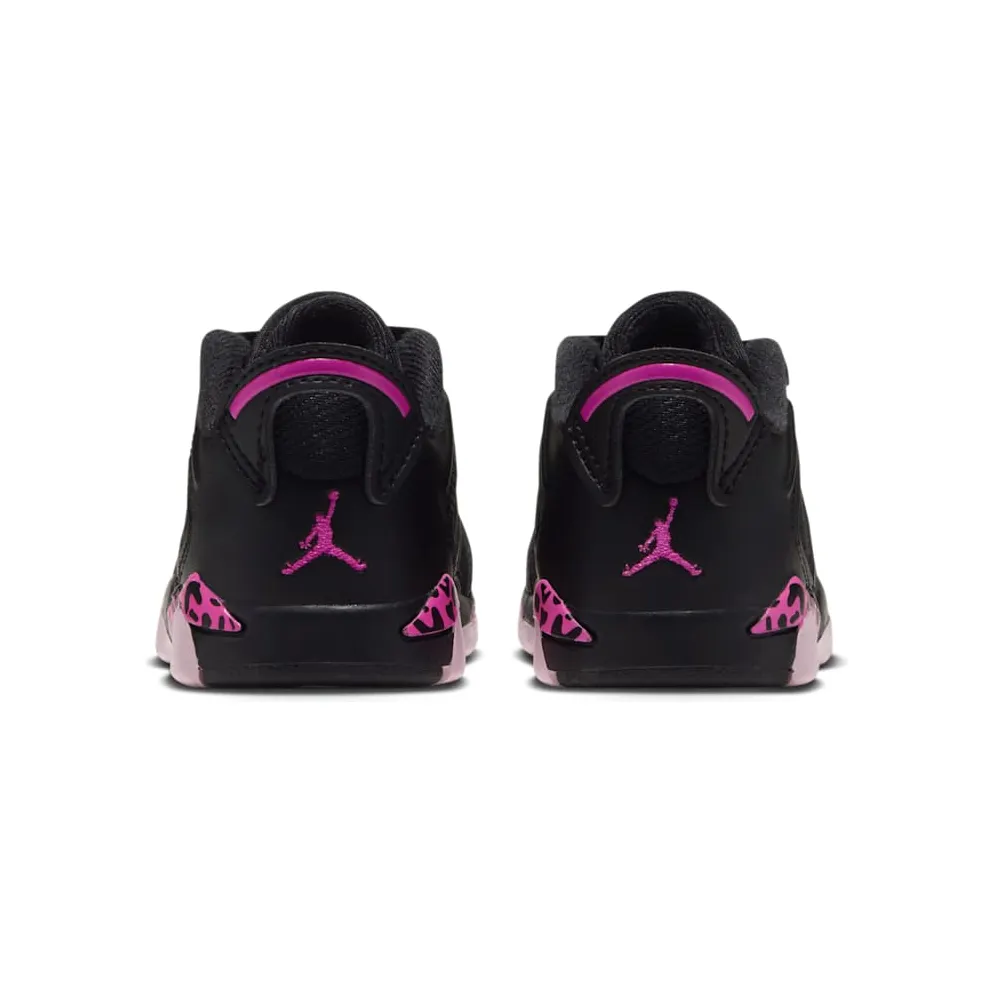 JORDAN 6 RETRO LOW (TD) “Black / Pink Foam / Laser Fuchsia” (IQ5607-001)