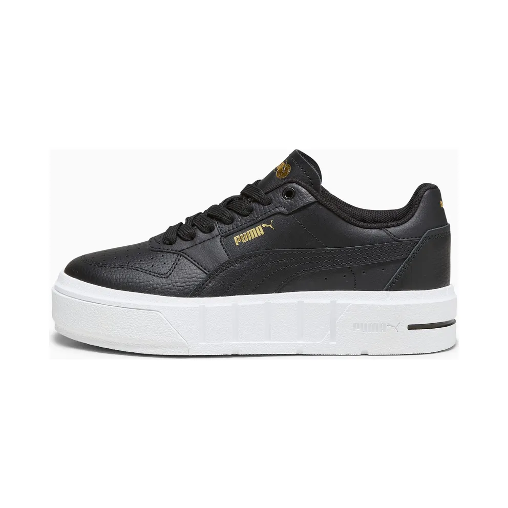 Puma Cali Court Leder-Sneakers Teenager Schwarz (394384-02)