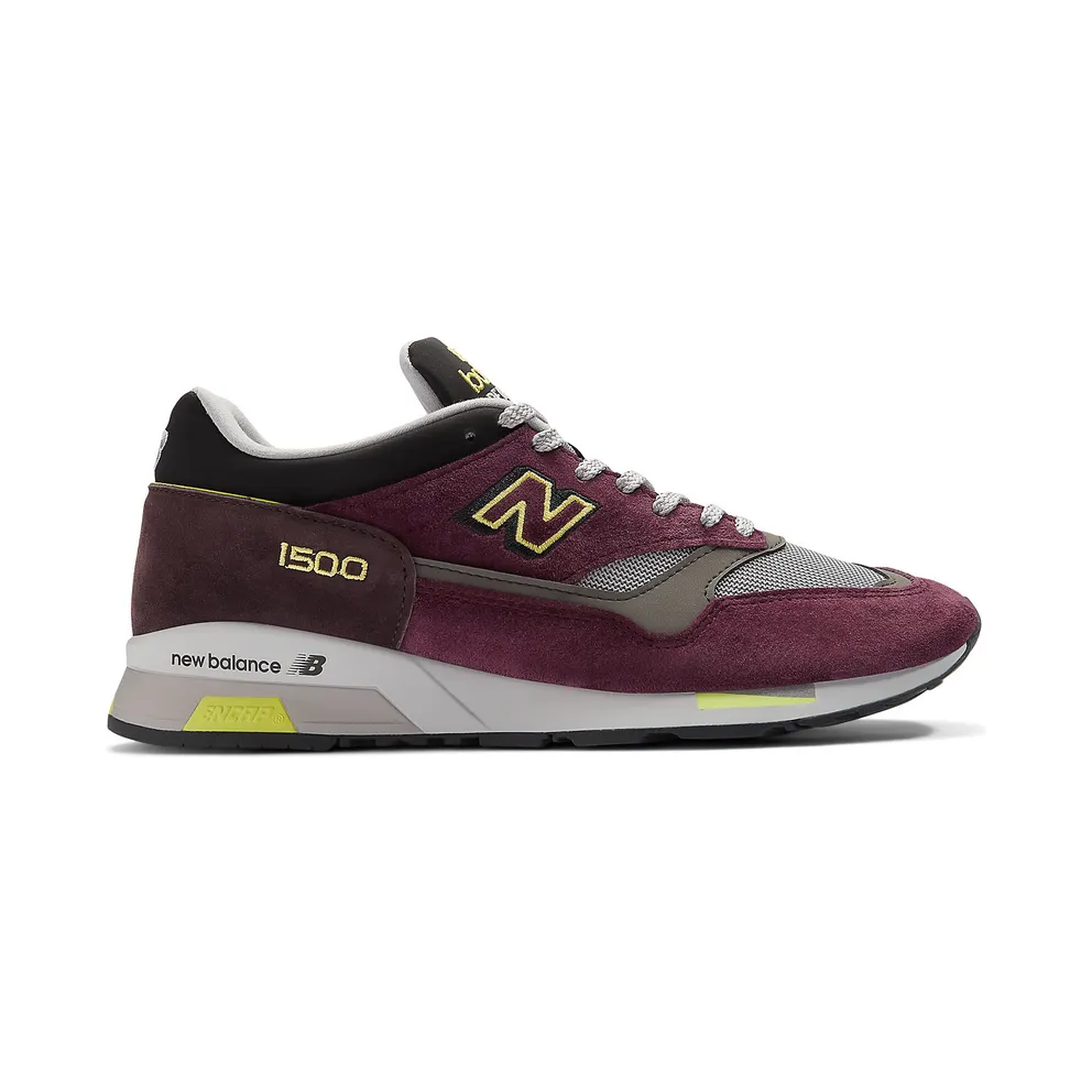 New Balance 1500 MiUK Plum Wine Neon Yellow (U1500PUL)