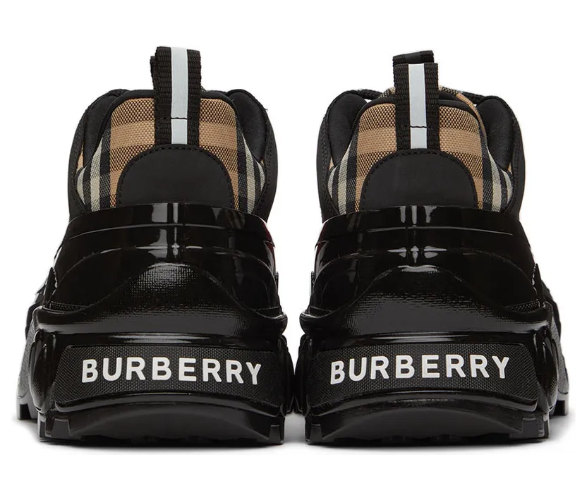 Burberry Black & Red Arthur Sneakers (8056924) (2)