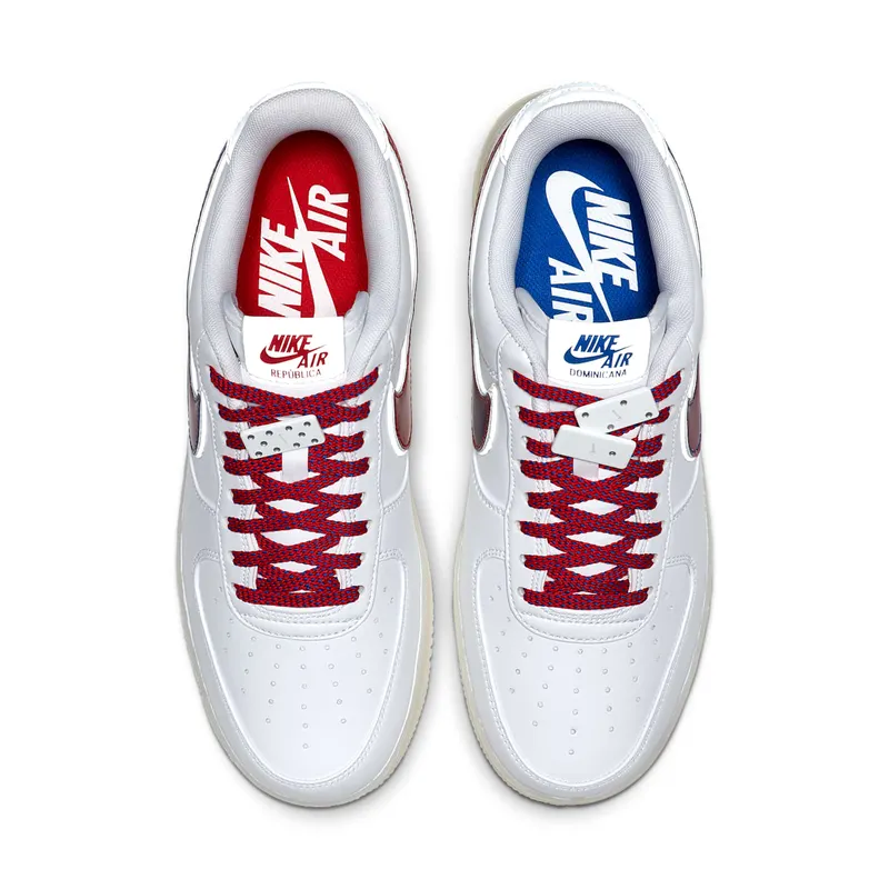 Nike Air Force 1 Low De Lo Mio White/White-Game Royal-University Red (BQ8448-100)