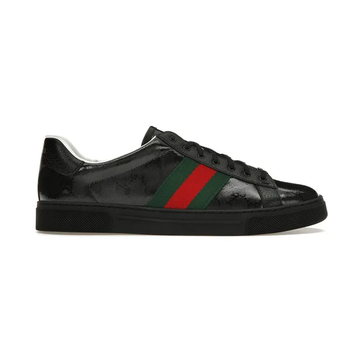 Gucci Ace GG Crystal Canvas Black (760775 FACRF 1163)