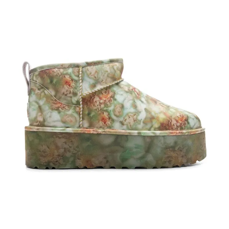 UGG Classic Ultra Mini Platform Boot Collina Strada Green Floral (1170937-GRNF)