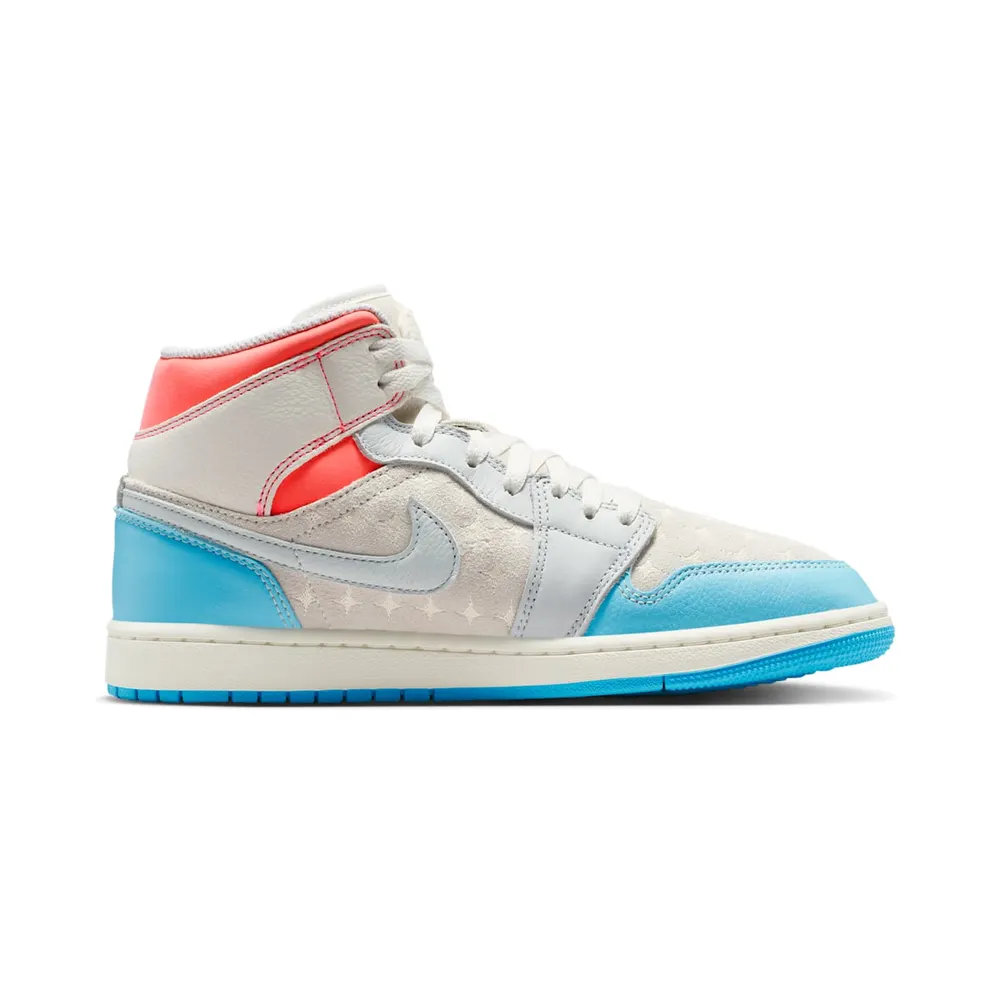 Air Jordan 1 Mid “White/Light Blue/Pink” (IM7420-133)