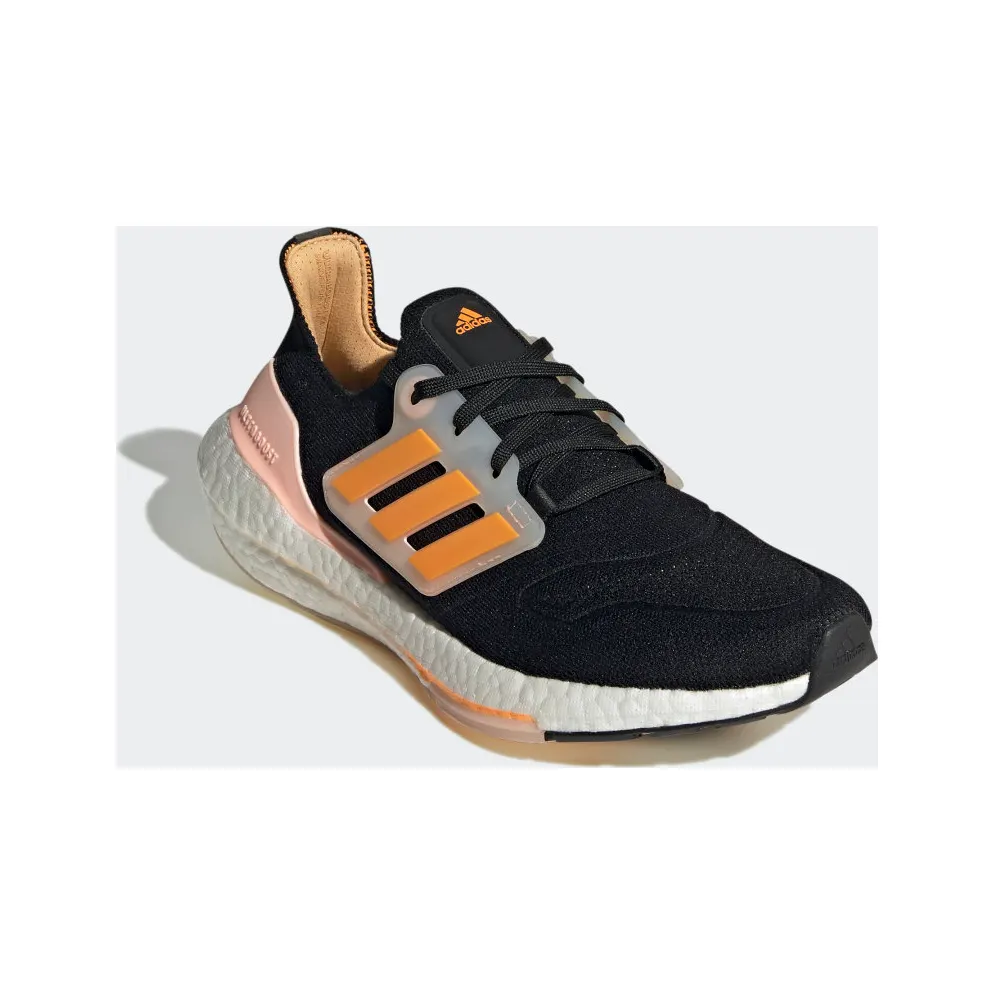 adidas ULTRABOOST 22 Shoes Carbon / Flash Orange / Ecru Tint (GX5601)