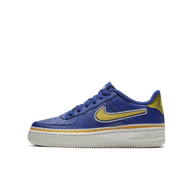 Nike Air Force 1 Low NBA Warriors (GS) Deep Royal Blue/University Gold-Off White (AR0734-400)