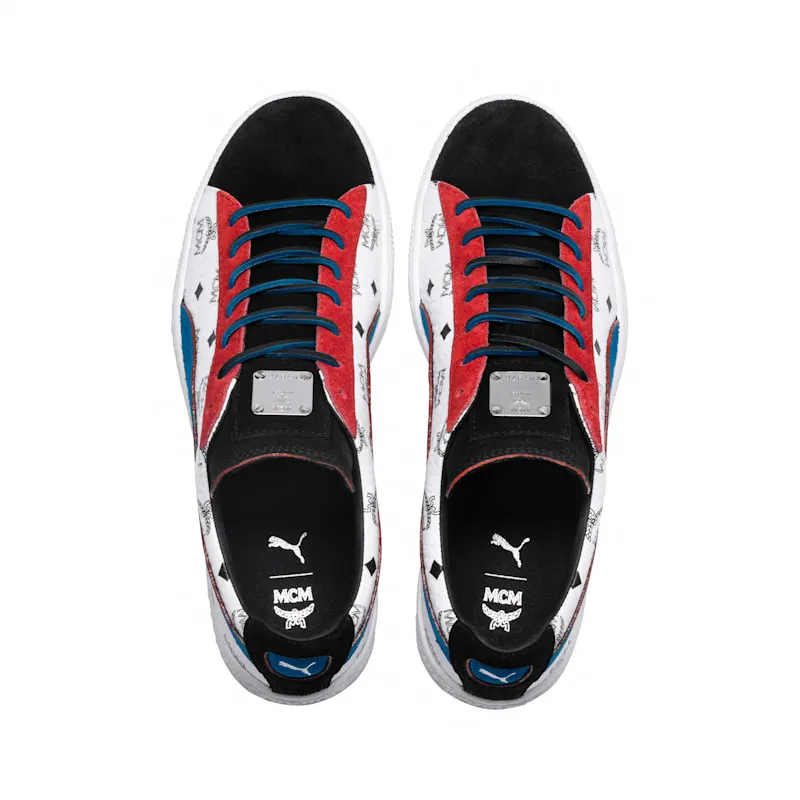 Puma Suede Classic MCM (Black) Whisper White/Blue-Puma Black (366299-03)