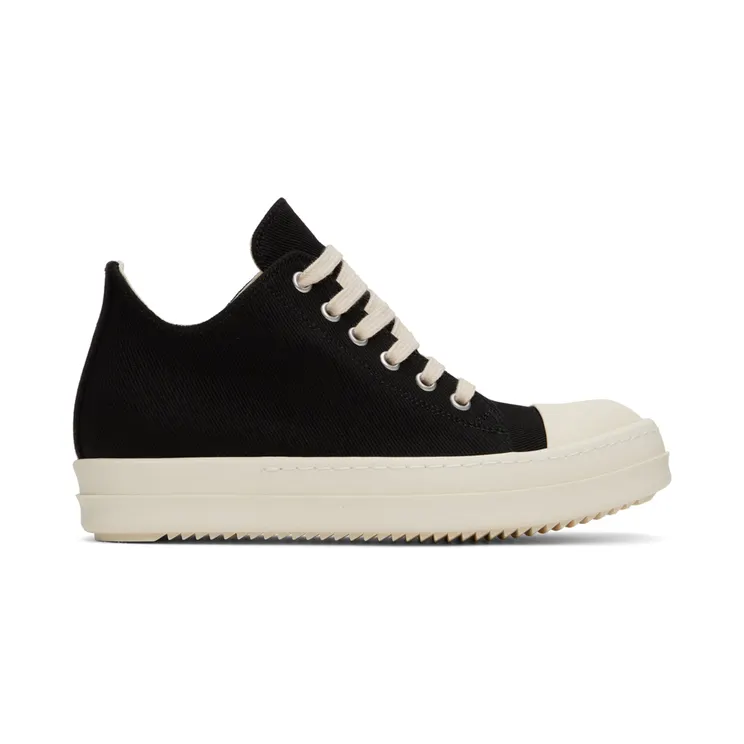 Rick Owens Drkshdw Black Denim Sneakers (DS02B4802 DQ)