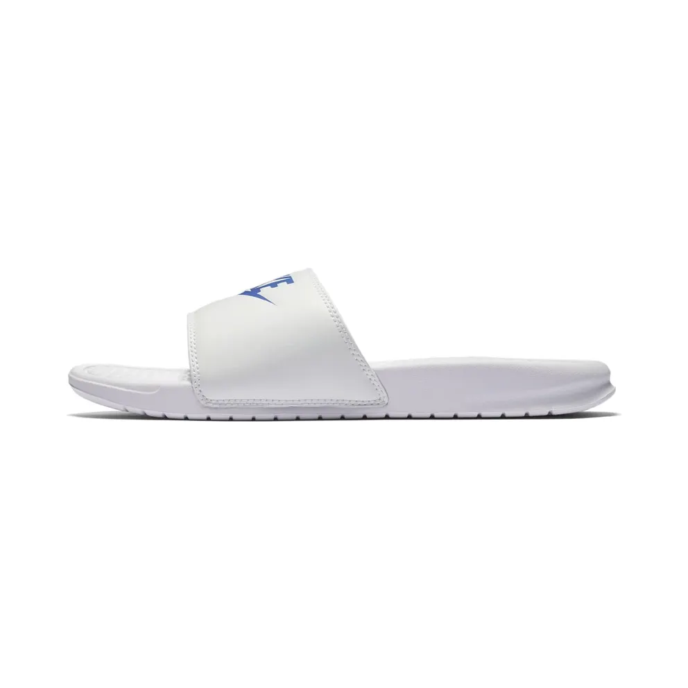 Nike Benassi Just Do It Sandal White / Varsity Royal / White (343880-102)
