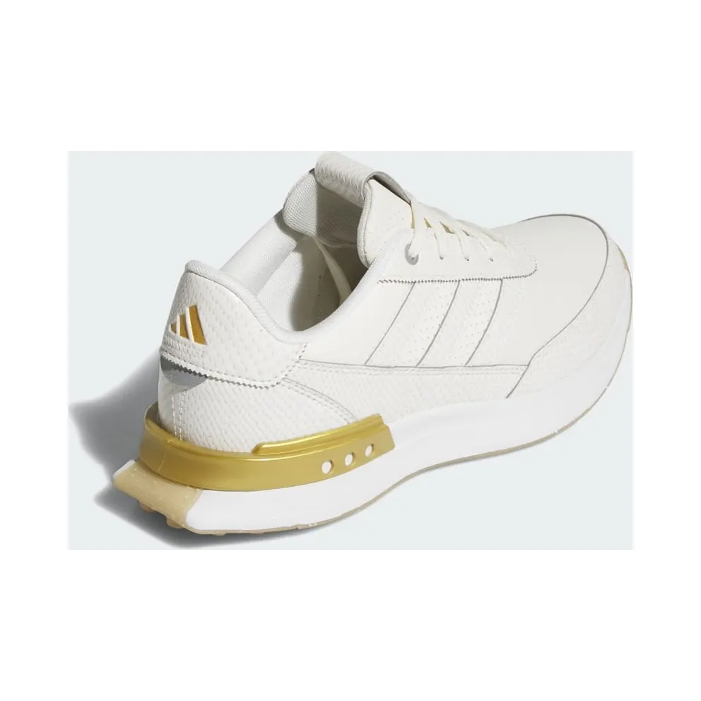 adidas S2G 24 Leather Spikeless Golf Off White Gold Metallic Gum (JI4038)