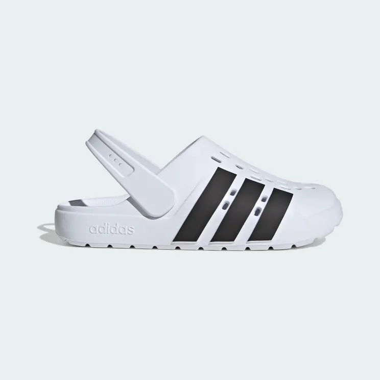 adidas Adilette Clog 2.0 “Cloud White / Core Black / Cloud White” (JS1130)