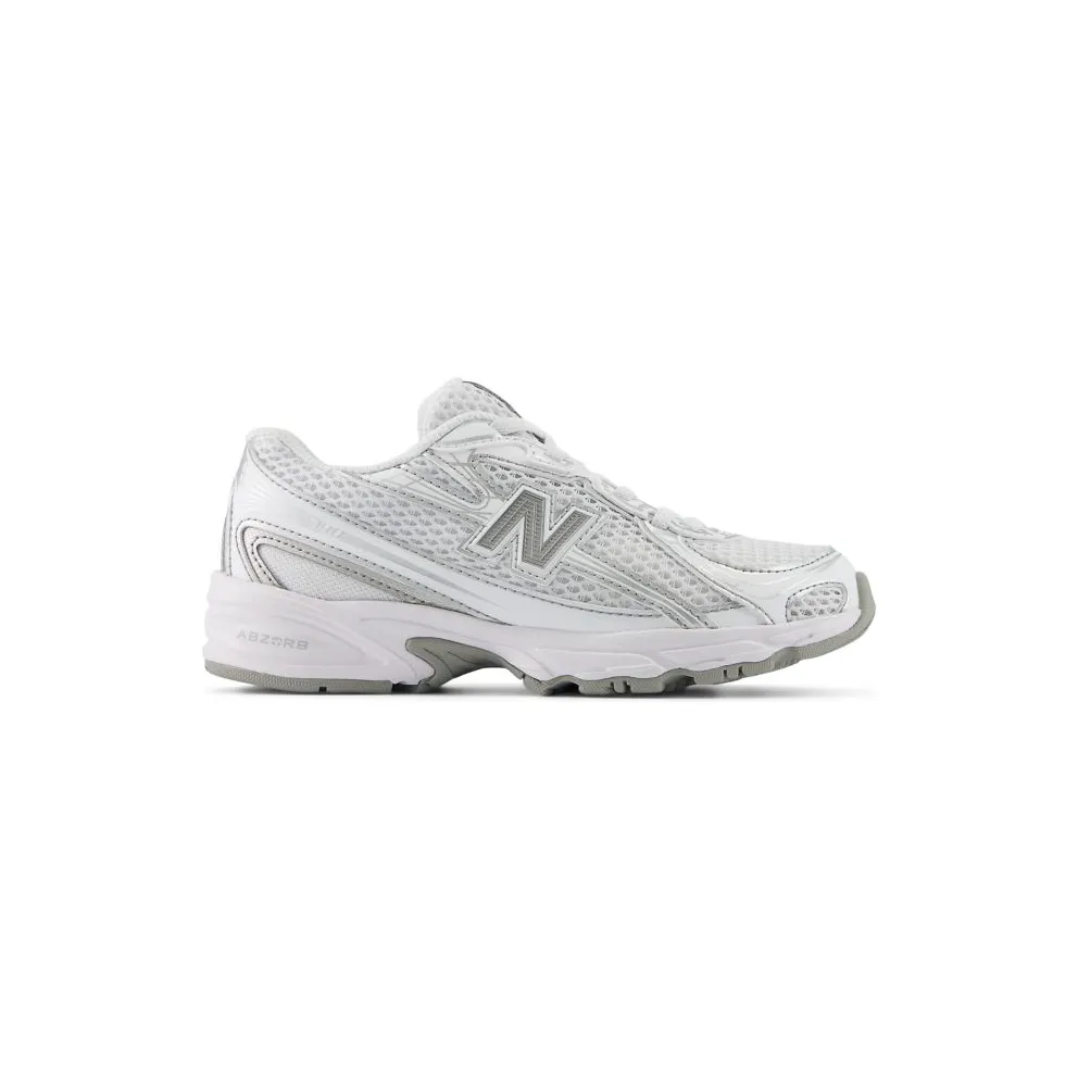 New Balance 740 Bungee Lace White Silver Metallic (PZ740WM)