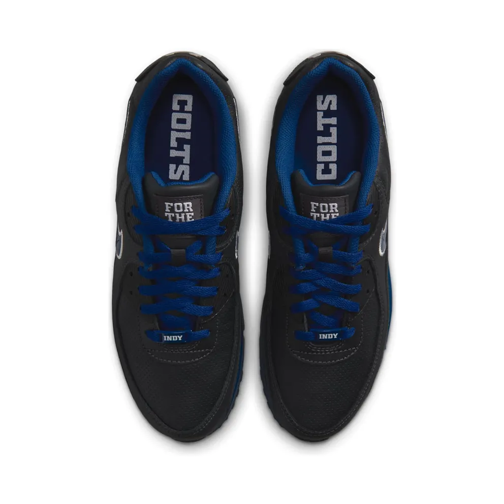 NFL x Nike Air Max 90 – Indianapolis Colts – “Anthracite / Gym Blue / Gym Blue” (IW1137-001)