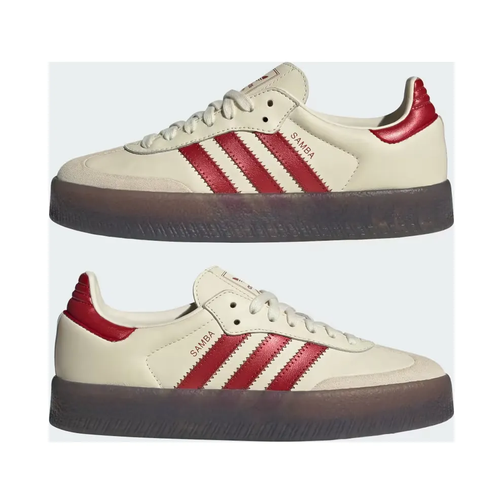 adidas Sambae Cream White Shadow Red