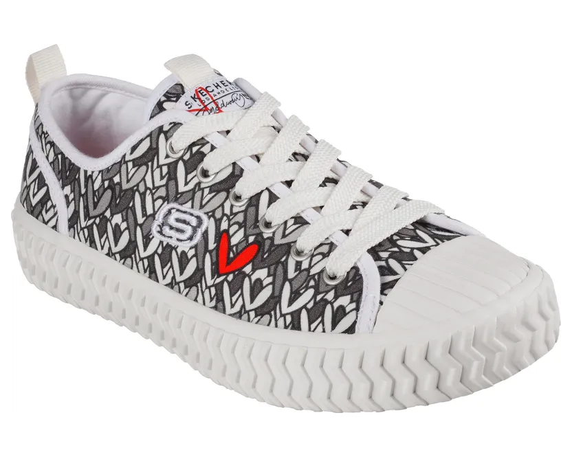 Skechers JGoldcrown: Street Trax One that Stands Out “White / Black (155501 Wbk)” (155501WBK)