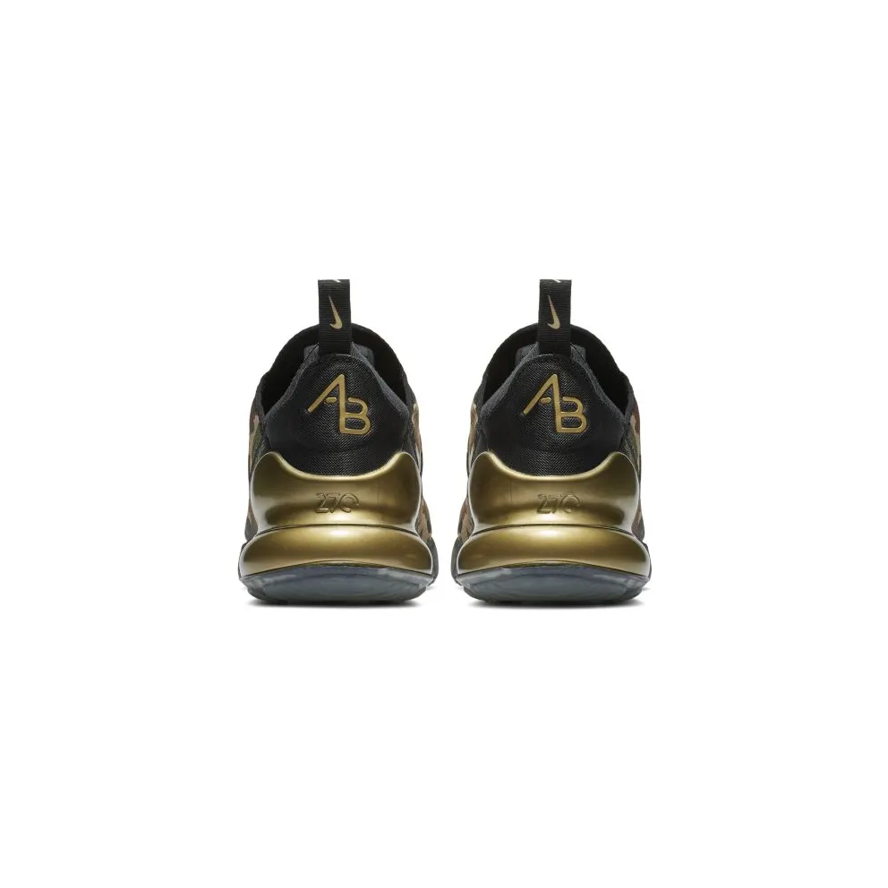 Nike Air Max 270 Doernbecher (2018) Black/Metallic Gold-Medium Olive-Fauna Brown-Desert (BV7112-001)
