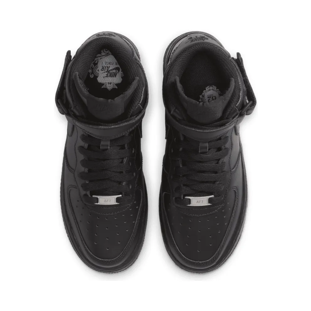 Nike Air Force 1 Mid Black 2014 (GS) Black/Black (314195-004)