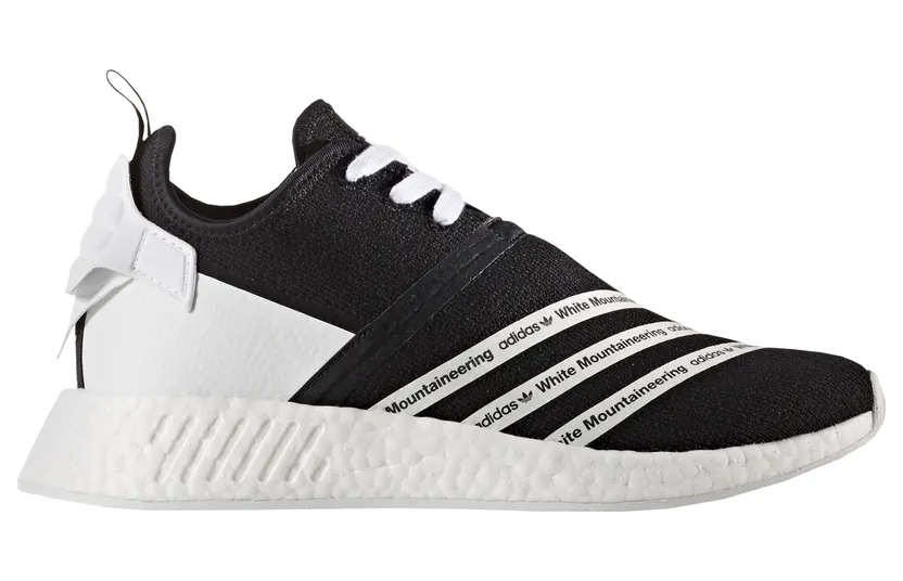 Adidas White Mountaineering x NMD_R2 Primeknit ‘Core Black’ Core Black/Footwear White (CG3648)