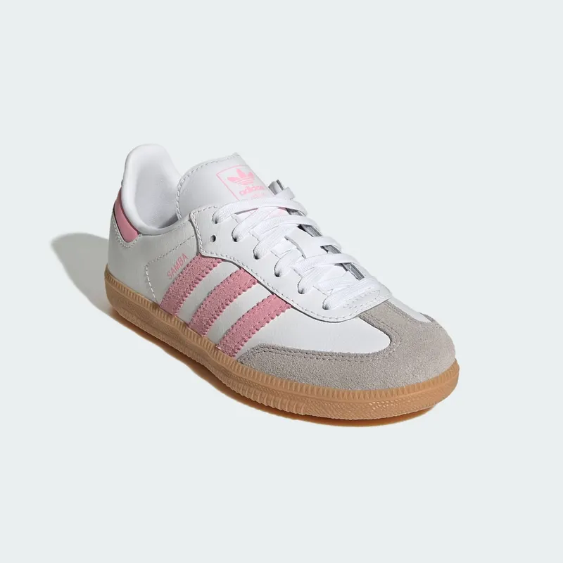 Adidas SAMBA OG Shoes Cloud White / Light Pink / Gum (JQ2024)