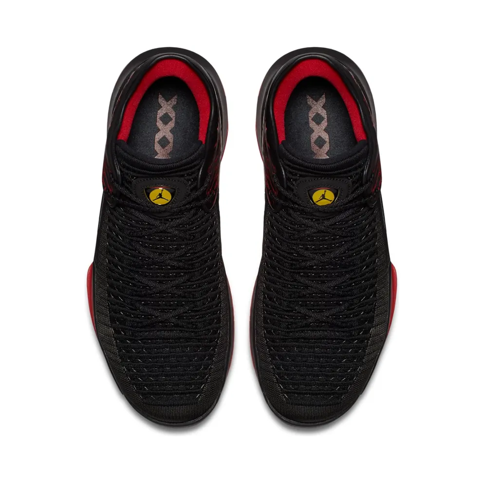 Jordan XXXII Low Last Shot Black/Gym Red-Tour Yellow (AA1256-003)