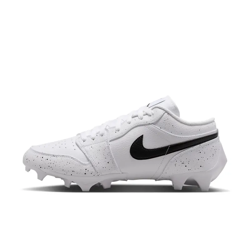Jordan 1 Low TD Cleat “White Black Splatter” (FJ6245-102)