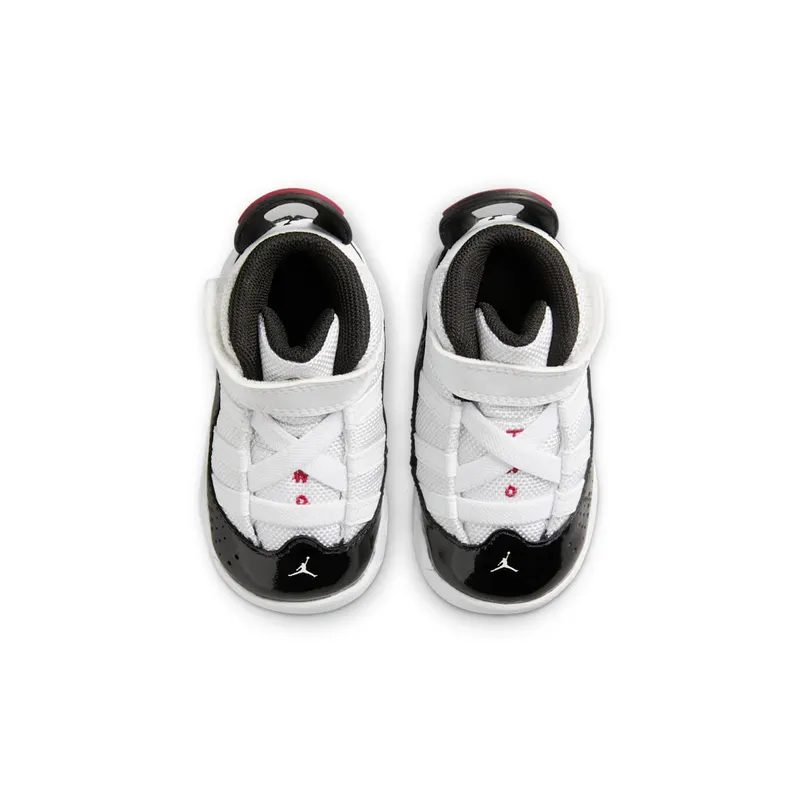 Jordan 6 Rings TD “White Varsity Red Black” (323420-164)