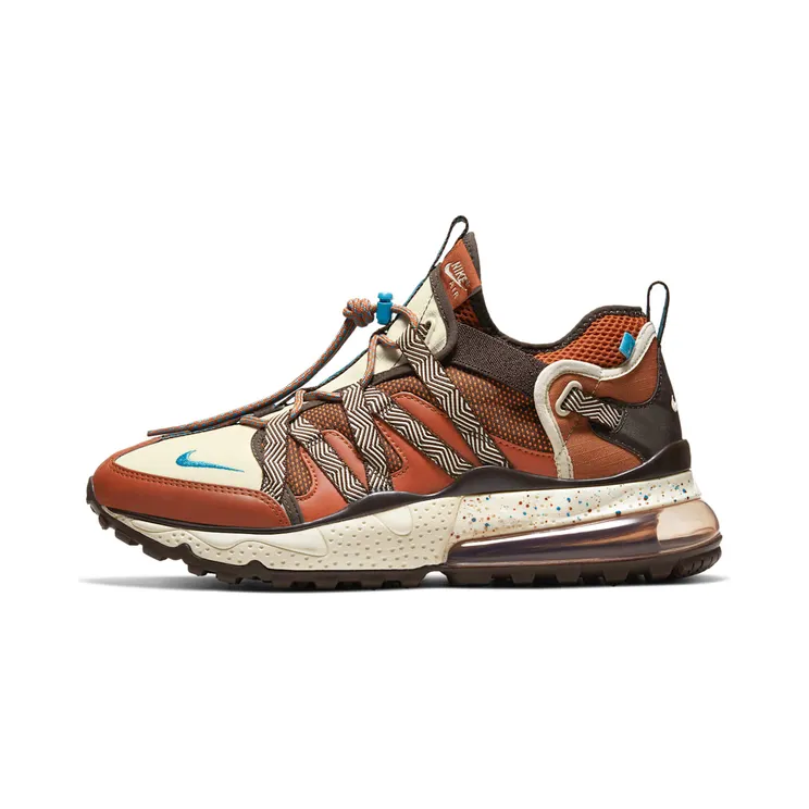 Nike Air Max 270 Bowfin “Dark Russet / Baroque Brown / Muslin / Light Current Blue” (AJ7200-202)