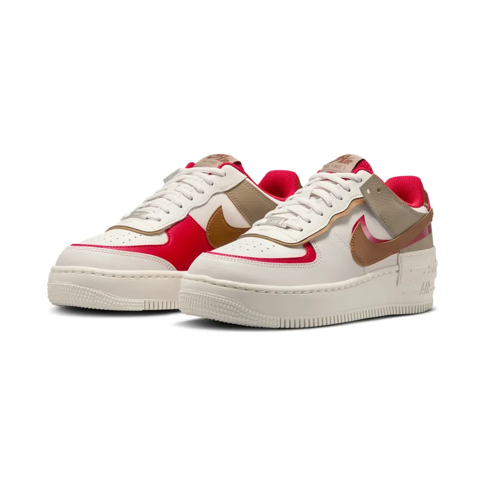Nike Air Force 1 Low Shadow “Phantom Fire Red Khaki” (HQ3400-030)