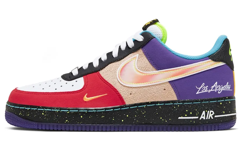 Nike Air Force 1 “What The LA”: vol details in jade