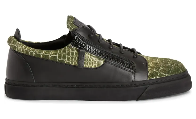 Giuseppe Zanotti Frankie Sneakers mit doppeltem Reißverschluss – Schwarz (RU00129K53)